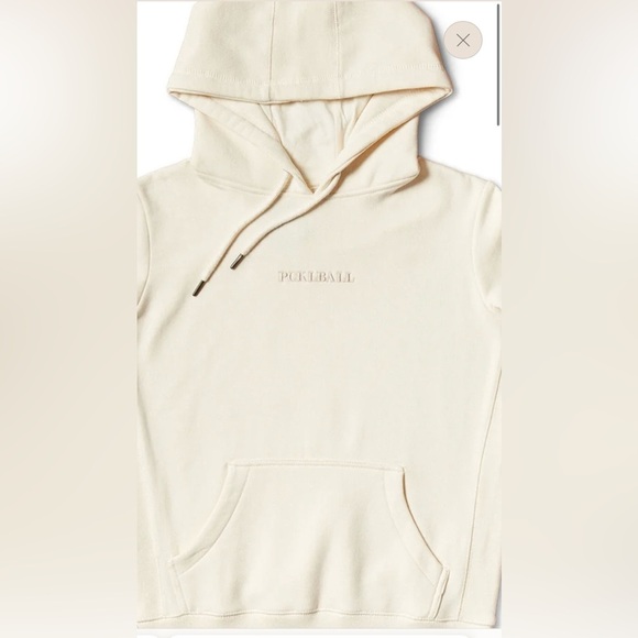 THE PICK Cream Embroidered PCKLBALL Unisex Hoodie medium NWT - Picture 1 of 5